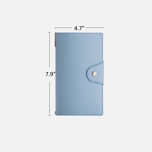 Softcover Notebook Business Buckle Notebook A6 PU Leather Diary Book Waterproof Ruled Journal Notebook