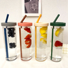 Large Capacity Fruit Infuser Water Bottle with Straw