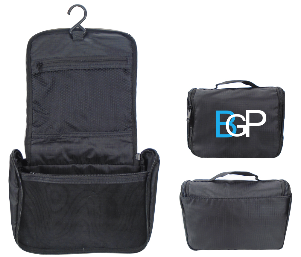 Foldable Hanging Travel Waterproof Wash Toiletry Bag Pouch - 6 " x 8.3 " x 2.7 "