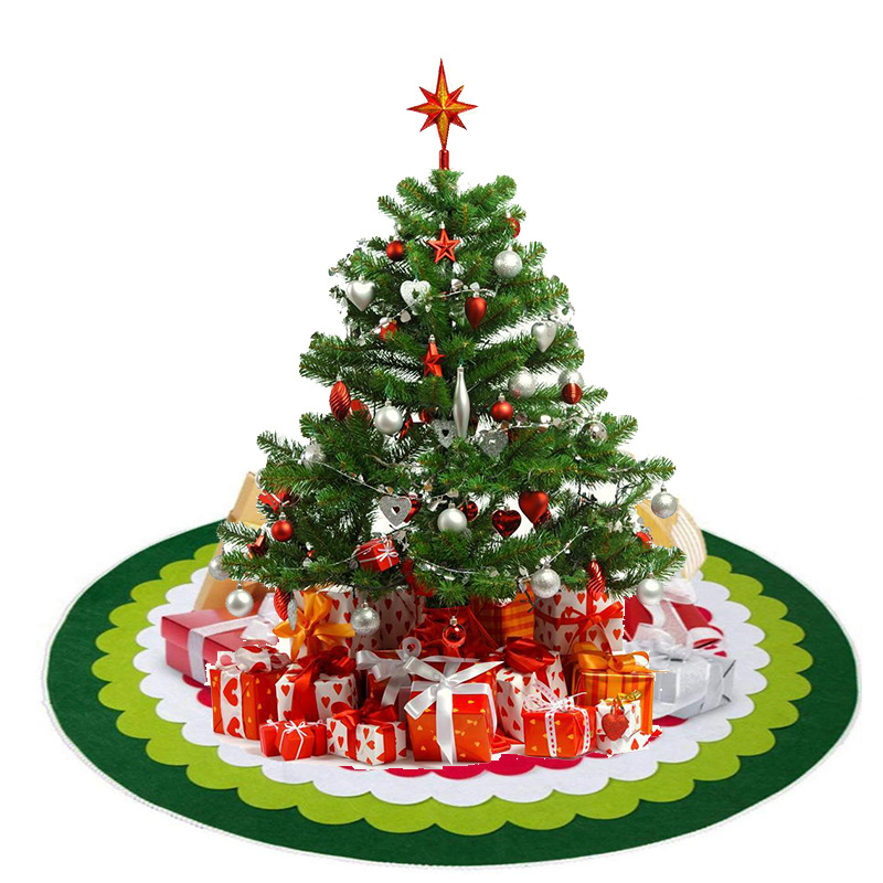 40 Inches Soft Felt Fabric Christmas Tree Skirt Christmas Party Decorations