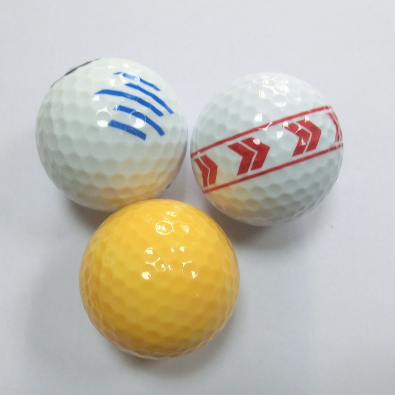 Spliced Two-Color Golf Balls