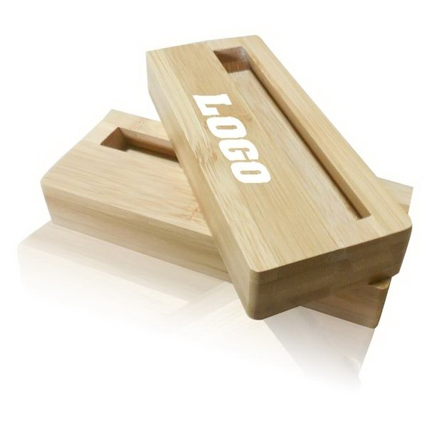 Personalized Wood Desk Business Card Holder