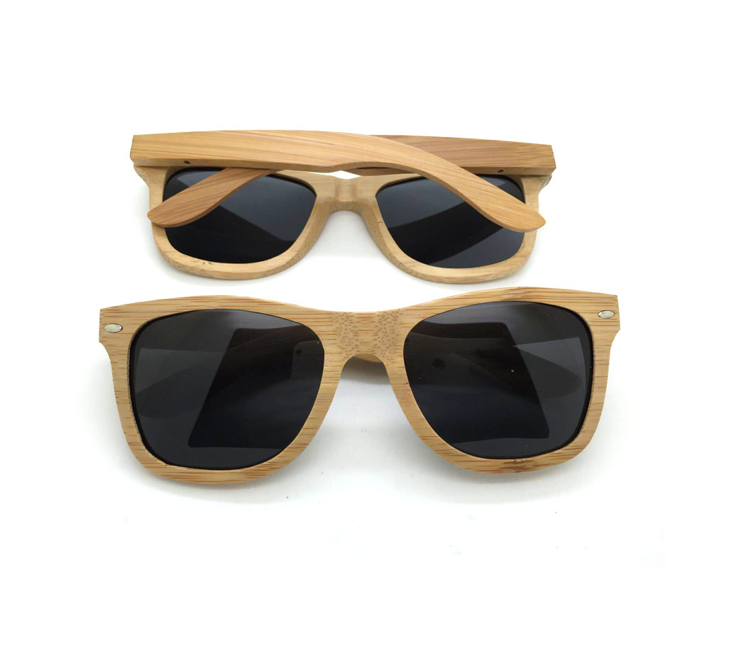Custom Logoed Imprinted Fashion Wooden Bamboo Sunglasses