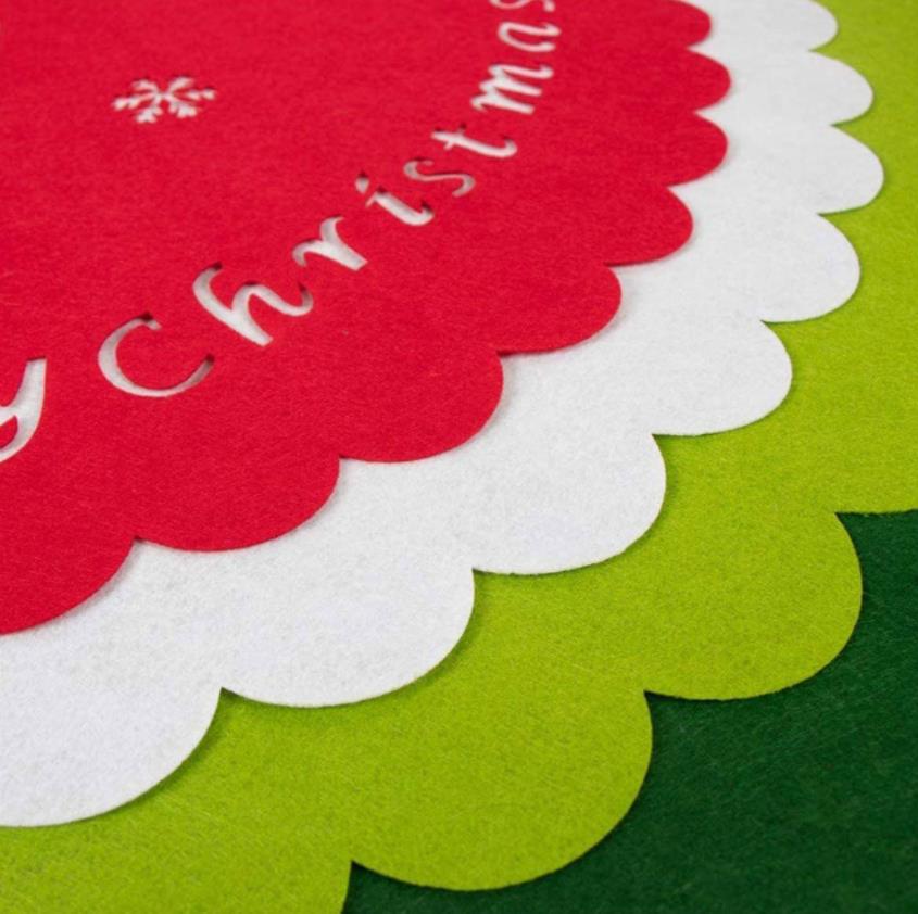 40 Inches Soft Felt Fabric Christmas Tree Skirt Christmas Party Decorations