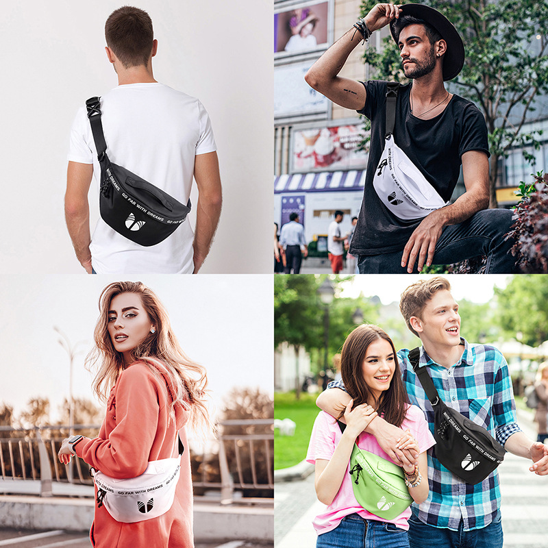 Fanny Pack for Men Women, Waterproof Sports Waist Bag Pack, Belt Bag for Travel Hiking Running