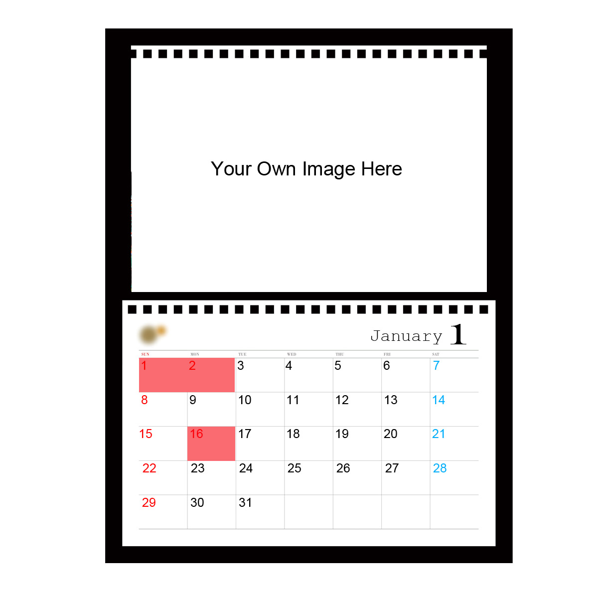 Creat Your Own 2017 Desk Pad Calendar