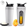700ml 24oz Shaker Stainless Steel Insulated Water Bottle Protein Mixing Cup