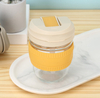 12oz 350ml Leakproof Straw Glass With Lid