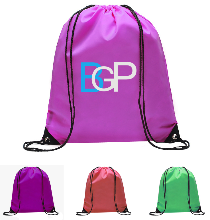 Drawstring Backpack Bag With Inside Pocket