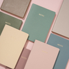 Morandi Color PU Leather Notebook Writing Journal A5 Lined Notebook Softcover PU Travel Diary Journals