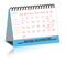 Custom Spiral Office Desk Pad Calendar