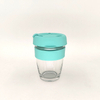 12 oz. Glass Mug w/ Silicone Grip & Lid