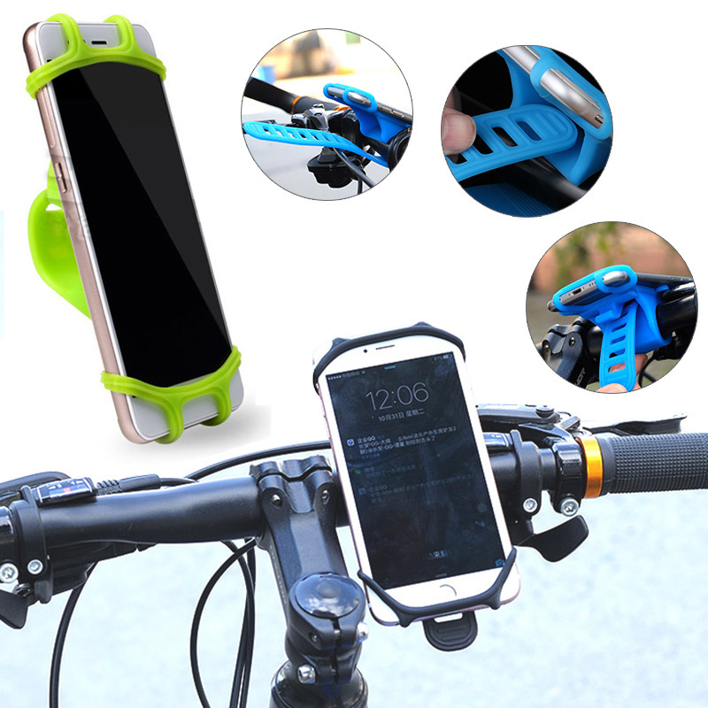 Phone Mount Bike Handlebar Mount Silicone Phone Holder