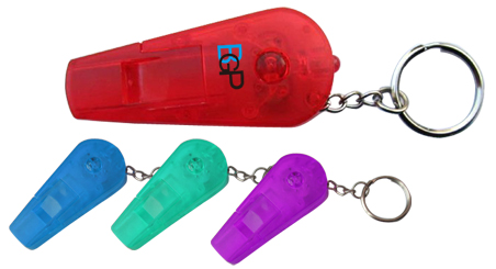 Transparent Whistle Keylight Key Holder Key Chain