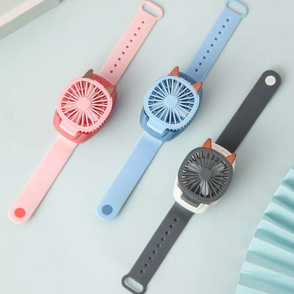 USB Rechargeable Fan With Comfortable Wrist Strap Portable Mini Fan Watch