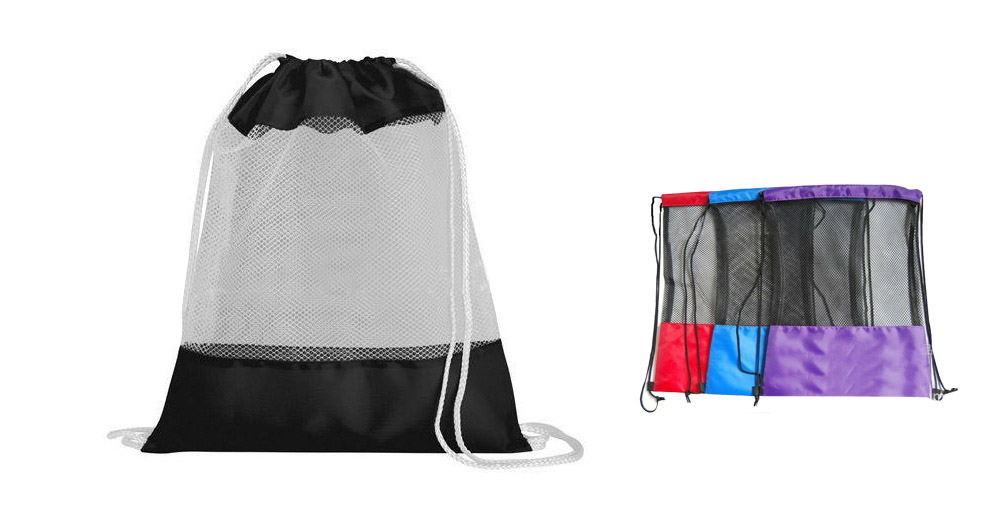 14 x18 Inch Mesh Sports Drawstring Backpack