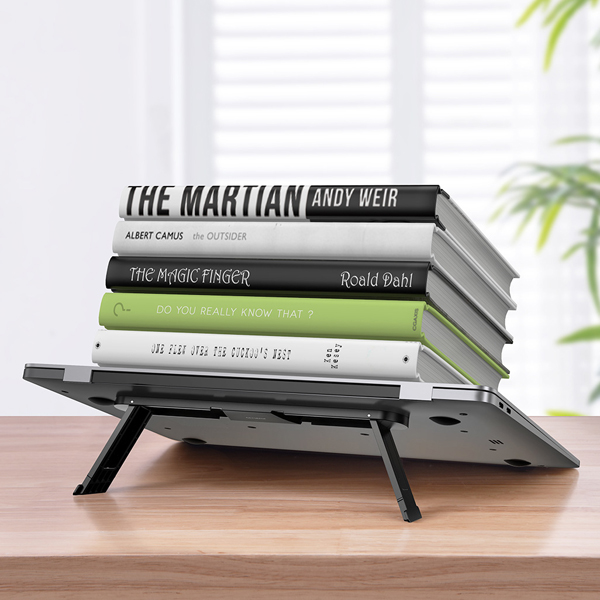 Laptop Riser for Desk Aluminum Foldable Laptop Stand Models Including Self-Adhesive Portable Laptop Stand