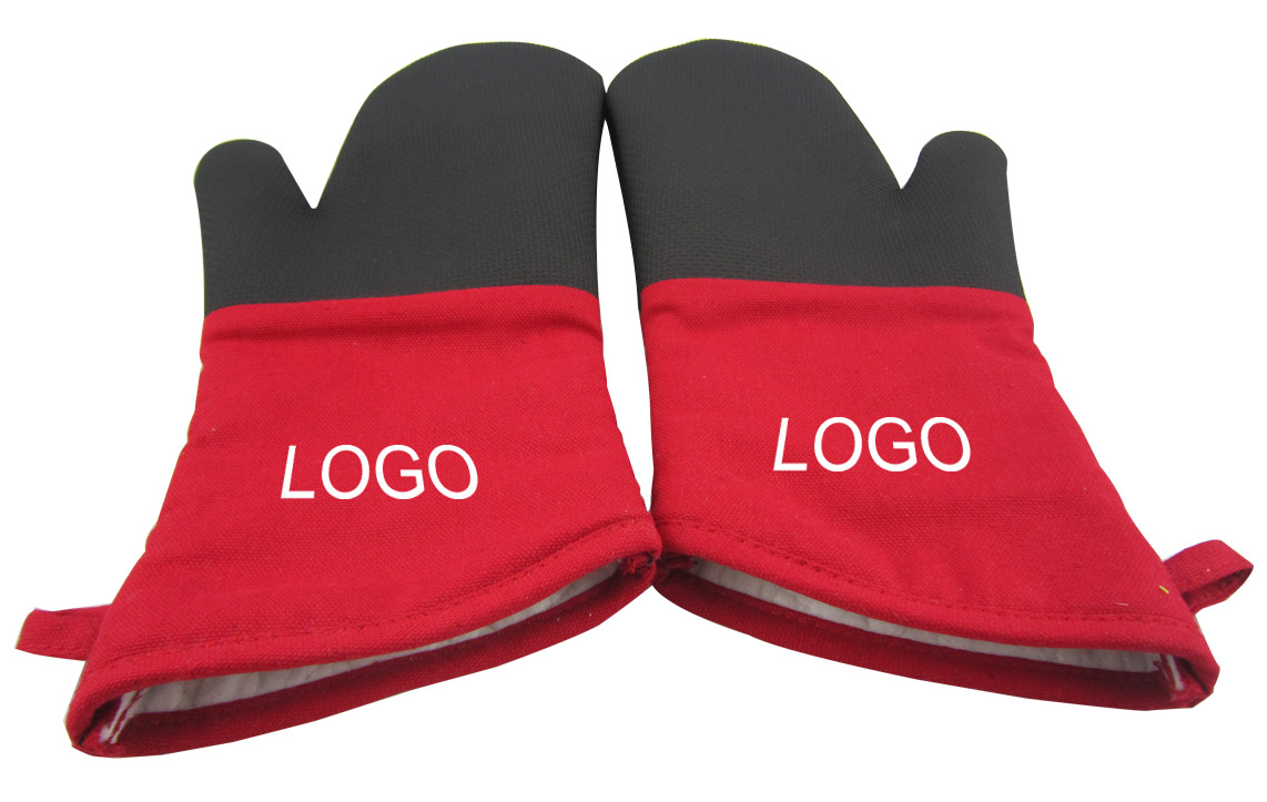 BBQ Microwave Oven Heat Protective Mitts 1 Pair