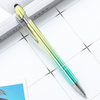 Gradient Color Retractable Ballpoint Pen with Stylus Tip 1.0mm Metal Pen for Touch Screens School Office Gift Supplies