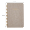 Lined Spiral Journal Notebook Hardcover Double Metal Wire A5 Spiral Journal & Notebook