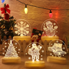 Christmas Window Light Decorative Snowflake Bell Hanging Decorations 3D Warm LED Sucker Lamp for Indoor Window Wall Patio