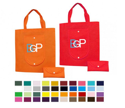Promotional Custom Logo Printed Folding Tote Shopping Bag