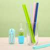Hot Selling Color Silicone Detachable Straws