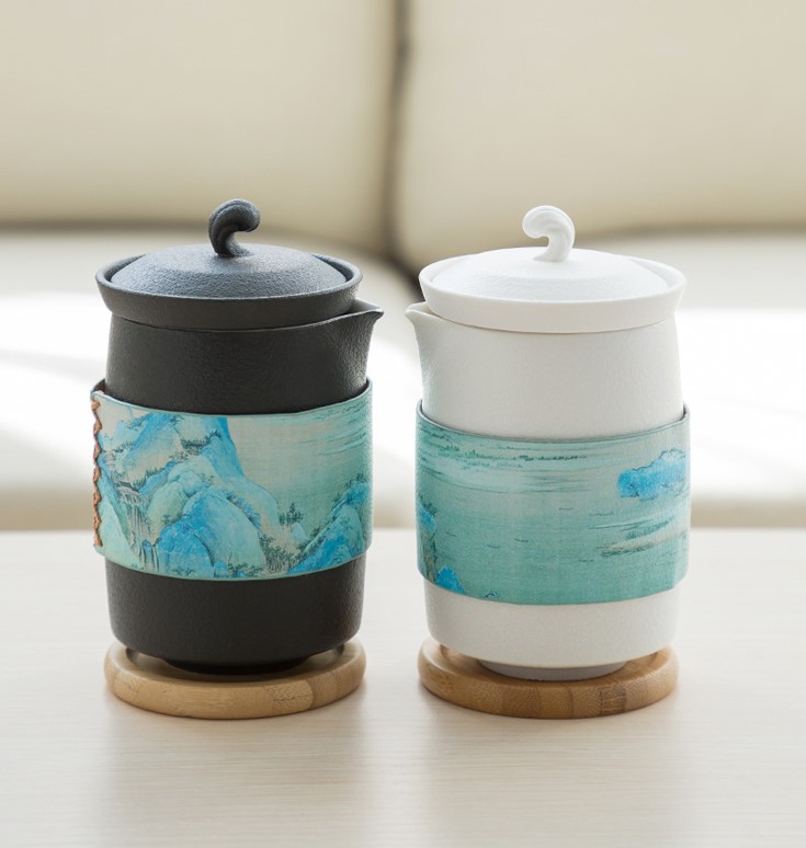 Portable Travel Tea Set Ceramic Kung Fu Tea Set Quick Guest Cup