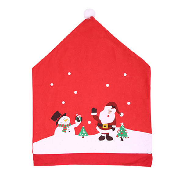 Christmas Decoration Non-woven Santa Claus Chair Cover