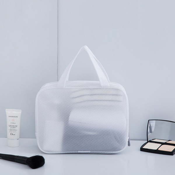 Fashion EVA Waterproof Mesh Makeup Bag Portable Zipper Cosmetic Pouch Washing Bag