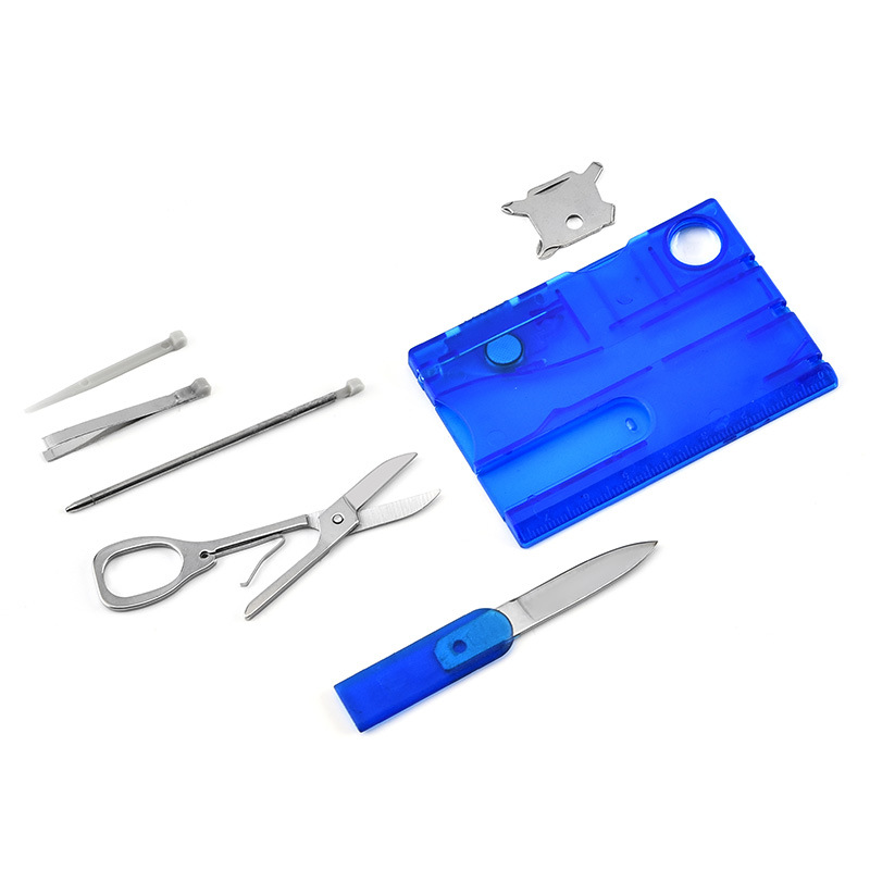 Portable Survival Card Knife 10-in-1 Lite Pocket Tool Kit