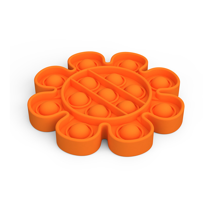 Flower Shape Push Bubble Fidget Toys Pop Sensory Antistress Toys