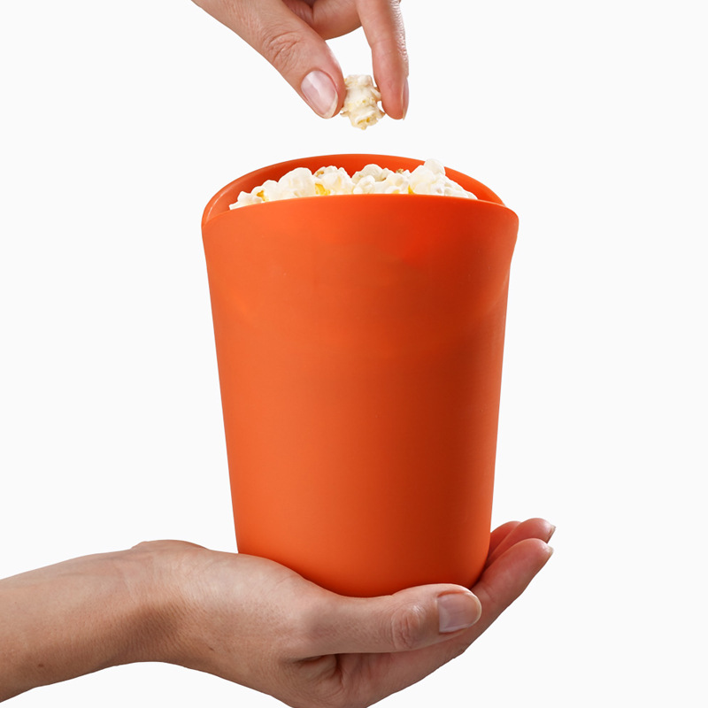 Popcorn Bucket Foldable Silicone Product Popcorn Box For Microwave Popcorn Bowl