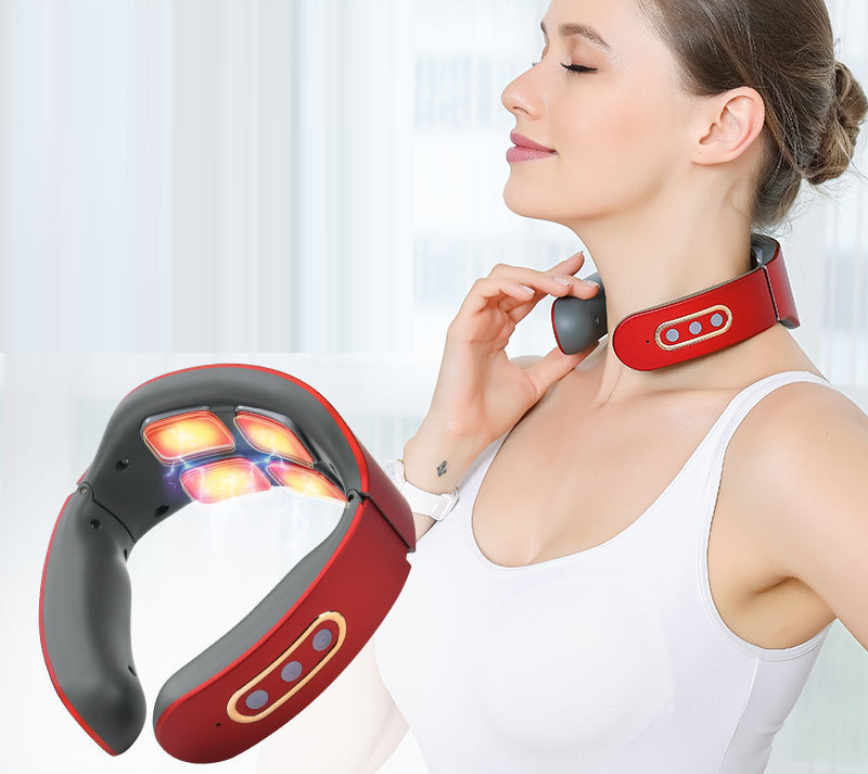 Neck Relax Massager with Heat for Neck Pain Relief Portable Neck and Shoulder Massager