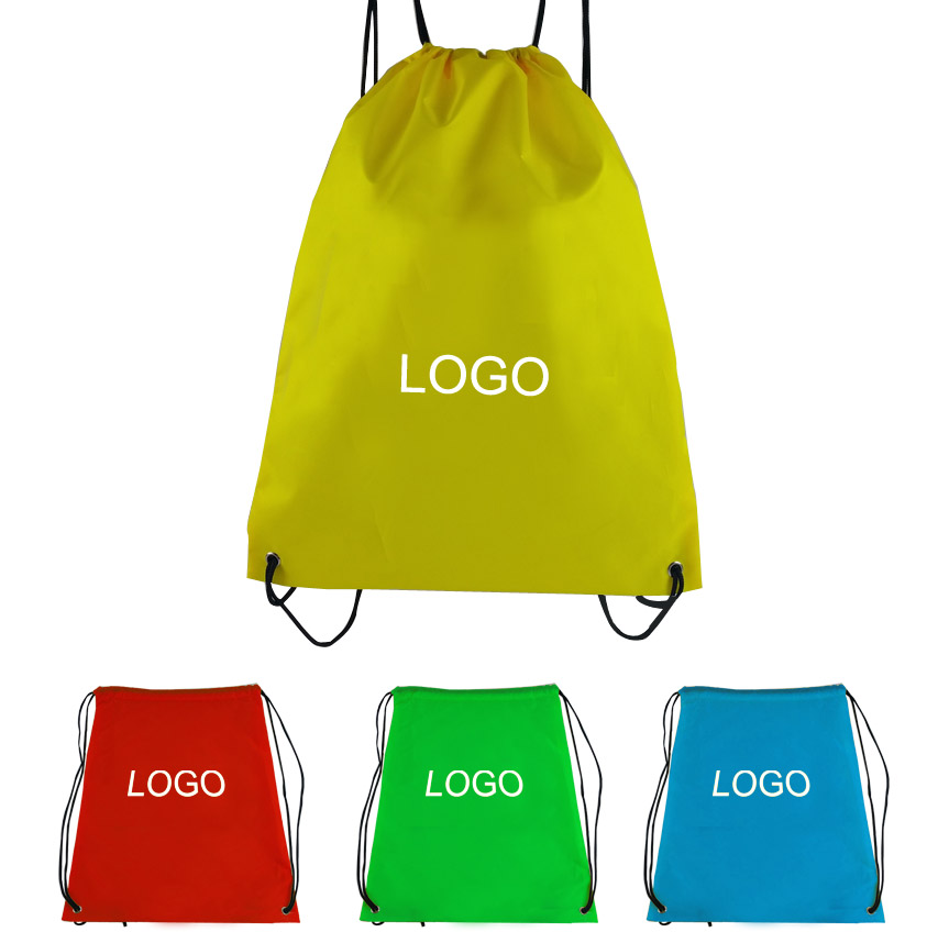 14 x 17 Inch Recycled Polyester Drawstring Backpack Bags