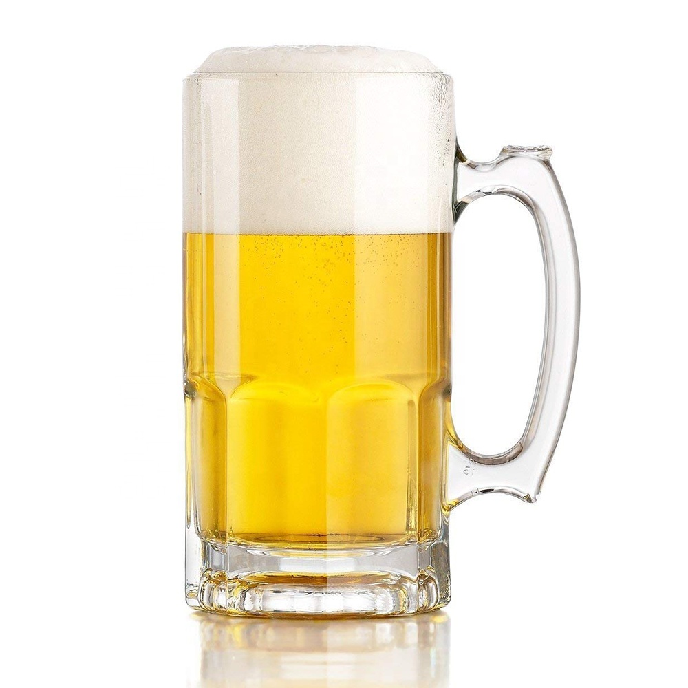 Customized Extra Large Glass Beer Stein Super Mug