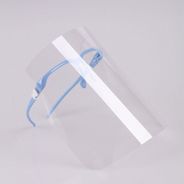 Face Shield With Plastic Glasses Frame