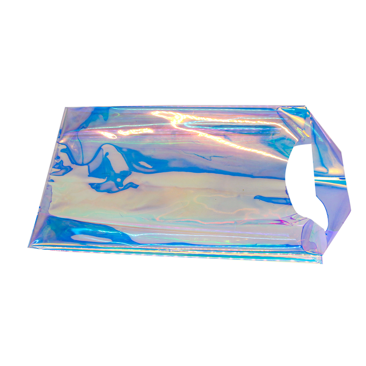 Custom Laser Transparent PVC Holographic Handbags Tote Shopping Bags