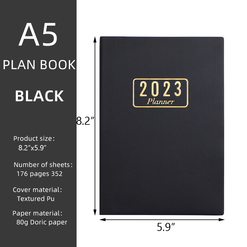 Planner Book Weekly Monthly Planner 2023 Agenda Calendar Daily Diary Notepad Schedule Notebook for School Home Office Supplies